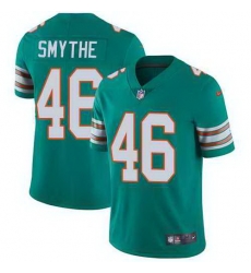 Nike Dolphins 46 Durham Smythe Aqua Throwback Vapor Untouchable Limited Jersey