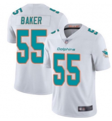 Nike Dolphins 55 Jerome Baker White Vapor Untouchable Limited Jersey