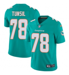 Nike Dolphins #78 Laremy Tunsil Aqua Green Team Color Mens Stitched NFL Vapor Untouchable Limited Jersey