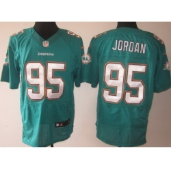 Nike Miami Dolphins 95 Dion Jordan Green Elite NFL Jersey