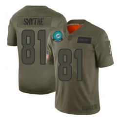Womens Miami Dolphins 81 Durham Smythe Limited Camo 2019 Salute to Service Football Jersey