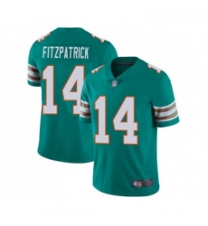 Youth Miami Dolphins 14 Ryan Fitzpatrick Aqua Green Alternate Vapor Untouchable Limited Player Football Jersey