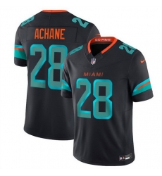 Youth Miami Dolphins 28 De u2019Von Achane Black 2025 F U S E   Rivalries Vapor Limited Stitched Football Jersey