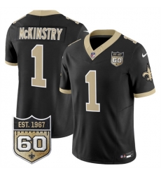 Men New Orleans Saints 1 Kool Aid McKinstry Black 2026 F U S E 60th Anniversary Patch Vapor Limited Football Stitched Jersey Men New Orleans Saints 1 Kool Aid McKinstry Black 2026 F U S E 60th Anniversary Patch Vapor Limited Football Stitched Jersey