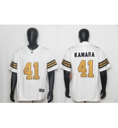 Men New Orleans Saints 41 Alvin Kamara White F U S E Color Rush Limited Stitched NFL Jersey Men New Orleans Saints 41 Alvin Kamara White F U S E Color Rush Limited Stitched NFL Jersey