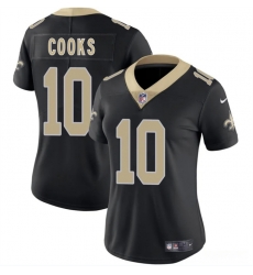 Women New Orleans Saints 10 Brandin Cooks Black 2025 Vapor Stitched Game Jersey