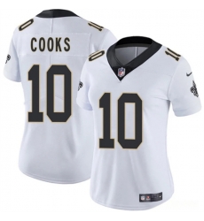Women New Orleans Saints 10 Brandin Cooks White 2025 Vapor Stitched Game Jersey Women New Orleans Saints 10 Brandin Cooks White 2025 Vapor Stitched Game Jersey