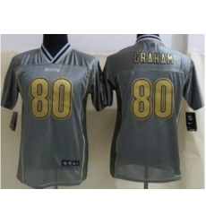 Youth Nike New Orleans Saints 80 Jimmy Graham Grey Jersey(Vapor Elite) Youth Nike New Orleans Saints 80 Jimmy Graham Grey Jersey(Vapor Elite)