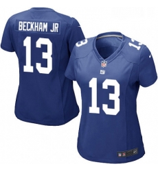 Womens Nike New York Giants 13 Odell Beckham Jr Game Royal Blue Team Color NFL Jersey Womens Nike New York Giants 13 Odell Beckham Jr Game Royal Blue Team Color NFL Jersey