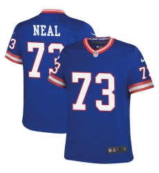 Youth New York Giants 73 Evan Neal Royal Classic Retired Player Stitched Game Jersey Youth New York Giants 73 Evan Neal Royal Classic Retired Player Stitched Game Jersey