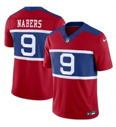 Youth New York Giants 9 Malik Nabers Century Red Alternate Vapor F U S E Limited Stitched Football Jersey Youth New York Giants 9 Malik Nabers Century Red Alternate Vapor F U S E Limited Stitched Football Jersey