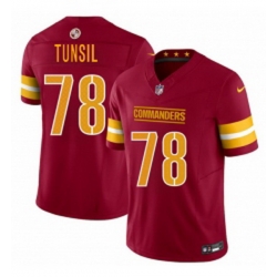 Men Washington Commanders 78 Laremy Tunsil Burgundy 2025 FUSE Vapor Limited Football Stitched Jersey