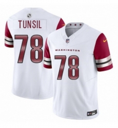 Men Washington Commanders 78 Laremy Tunsil White 2025 FUSE Vapor Limited Football Stitched Jersey