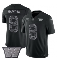 Men Washington Commanders 8 Marcus Mariota Black F U S E 2026 Salute to Service Limited Stitched Football Jersey Men Washington Commanders 8 Marcus Mariota Black F U S E 2026 Salute to Service Limited Stitched Football Jersey