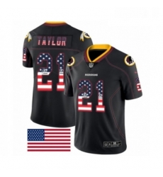 Mens Nike Washington Redskins 21 Sean Taylor Limited Black Rush USA Flag NFL Jersey