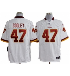 Nike Washington Redskins 47 Chris Cooley White Game NFL Jersey