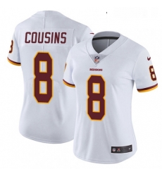 Womens Nike Washington Redskins 8 Kirk Cousins White Vapor Untouchable Limited Player NFL Jersey