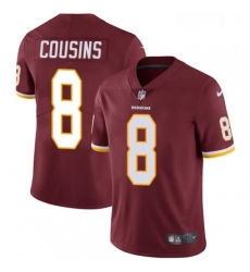 Youth Nike Washington Redskins 8 Kirk Cousins Burgundy Red Team Color Vapor Untouchable Limited Player NFL Jersey