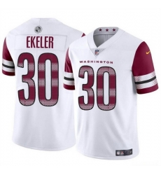 Youth Washington Commanders 30 Austin Ekeler White Vapor Limited Stitched Football Jersey