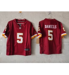 Youth Washington Commanders 5 Jayden Daniels Burgundy 2026 F U S E Vapor Limited Stitched Football Jersey Youth Washington Commanders 5 Jayden Daniels Burgundy 2026 F U S E Vapor Limited Stitched Football Jersey