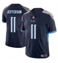 Men Tennessee Titans 11 Van Jefferson Navy 2025 Vapor Untouchable Stitched Jersey