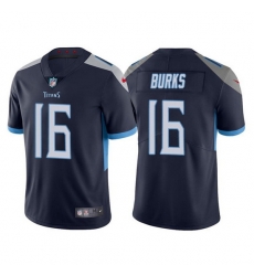 Men Tennessee Titans 16 Treylon Burks Navy Vapor Untouchable Stitched jersey