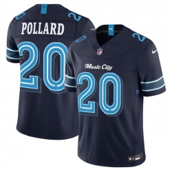Men Tennessee Titans  20 Tony Pollard Navy 2026 F U S E   Music City  Rivalries Collection Limited Stitched Football Jersey