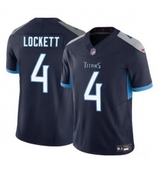 Men Tennessee Titans 4 Tyler Lockett Navy 2025 F U S E Vapor Limited Stitched Football Jersey Men Tennessee Titans 4 Tyler Lockett Navy 2025 F U S E Vapor Limited Stitched Football Jersey