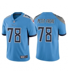 Men Tennessee Titans 78 Nicholas Petit Frere Blue Vapor Untouchable Stitched jersey