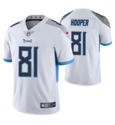 Men Tennessee Titans 81 Austin Hooper White Vapor Untouchable Stitched Jersey