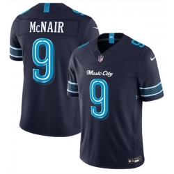 Men Tennessee Titans  9 Steve McNair Navy 2026 F U S E   Music City  Rivalries Collection Limited Stitched Football Jersey