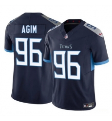 Men Tennessee Titans 96 McTelvin Agim Navy 2025 F U S E  Vapor Limited Stitched Football Jersey