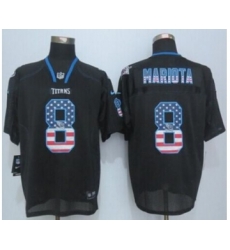 nike nfl jerseys tennessee titans 8 mariota black[Elite USA flag fashion][mariota]