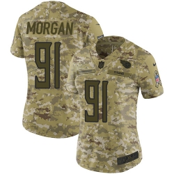 Nike Titans #91 Derrick Morgan Camo Women Stitched NFL Limited 2018 Salute to Service Jersey