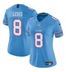 Women Tennessee Titans 8 Will Levis Light Blue 2026 F U S E Vapor Limited Stitched Football Jersey Women Tennessee Titans 8 Will Levis Light Blue 2026 F U S E Vapor Limited Stitched Football Jersey
