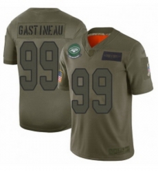 Men New York Jets 99 Mark Gastineau Limited Camo 2019 Salute to Service Football Jersey