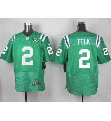 Nike Jets #2 Nick Folk Green Mens Stitched NFL Elite Rush Jersey