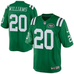 Nike Jets 20 Marcus Williams Green Mens Stitched NFL Elite Rush Jersey