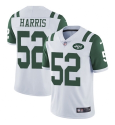 Nike Jets #52 David Harris White Mens Stitched NFL Vapor Untouchable Limited Jersey