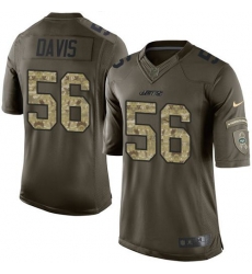 Nike Jets #56 Demario Davis Green Mens Stitched NFL Limited Salute to Service Jersey