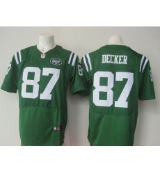 Nike Jets 87 Eric Decker Green Mens Stitched NFL Elite Rush Jersey