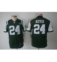 Nike Youth New York Jets #24 Revis Green Limited Jerseys