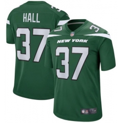 Youth New York Jets Bryce Hall #37 Green Vapor Limited Stitched Football Jersey
