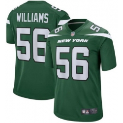 Youth New York Jets Quincy Williams #56 Green Vapor Limited Stitched Football Jersey