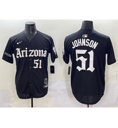 Men Arizona Diamondbacks 51 Randy Johnson Black 27Gothic Desert Fang Edition 27 Vapor Premier Limited Stitched Baseball Jersey Men Arizona Diamondbacks 51 Randy Johnson Black 27Gothic Desert Fang Edition 27 Vapor Premier Limited Stitched Baseball Jersey