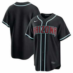 Men Arizona Diamondbacks Blank 2026 Fashion Replica Black Out Stitched Baseball Jersey