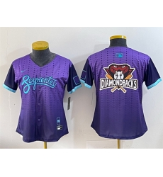 Women Arizona Diamondbacks Team Big Logo Purple 2025 City Connect Limited Stitched Baseball Jersey 1 Women Arizona Diamondbacks Team Big Logo Purple 2025 City Connect Limited Stitched Baseball Jersey 1