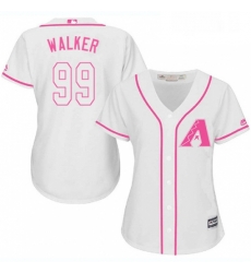 Womens Majestic Arizona Diamondbacks 99 Taijuan Walker Replica White Fashion MLB Jersey