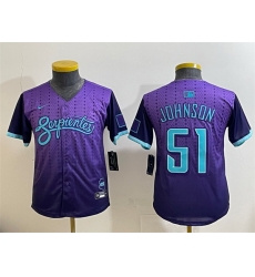 Youth Arizona Diamondbacks 51 Randy Johnson Purple 2025 City Connect Limited Stitched Baseball Jersey