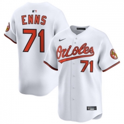 Men Baltimore Orioles Nike Home Limited Jersey White Enns Dietrich 71